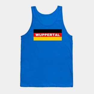 Wuppertal City in German Flag Tank Top